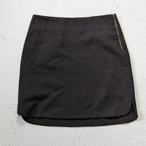 Ann Taylor Loft Black Pencil Skirt Size Medium Side Zip